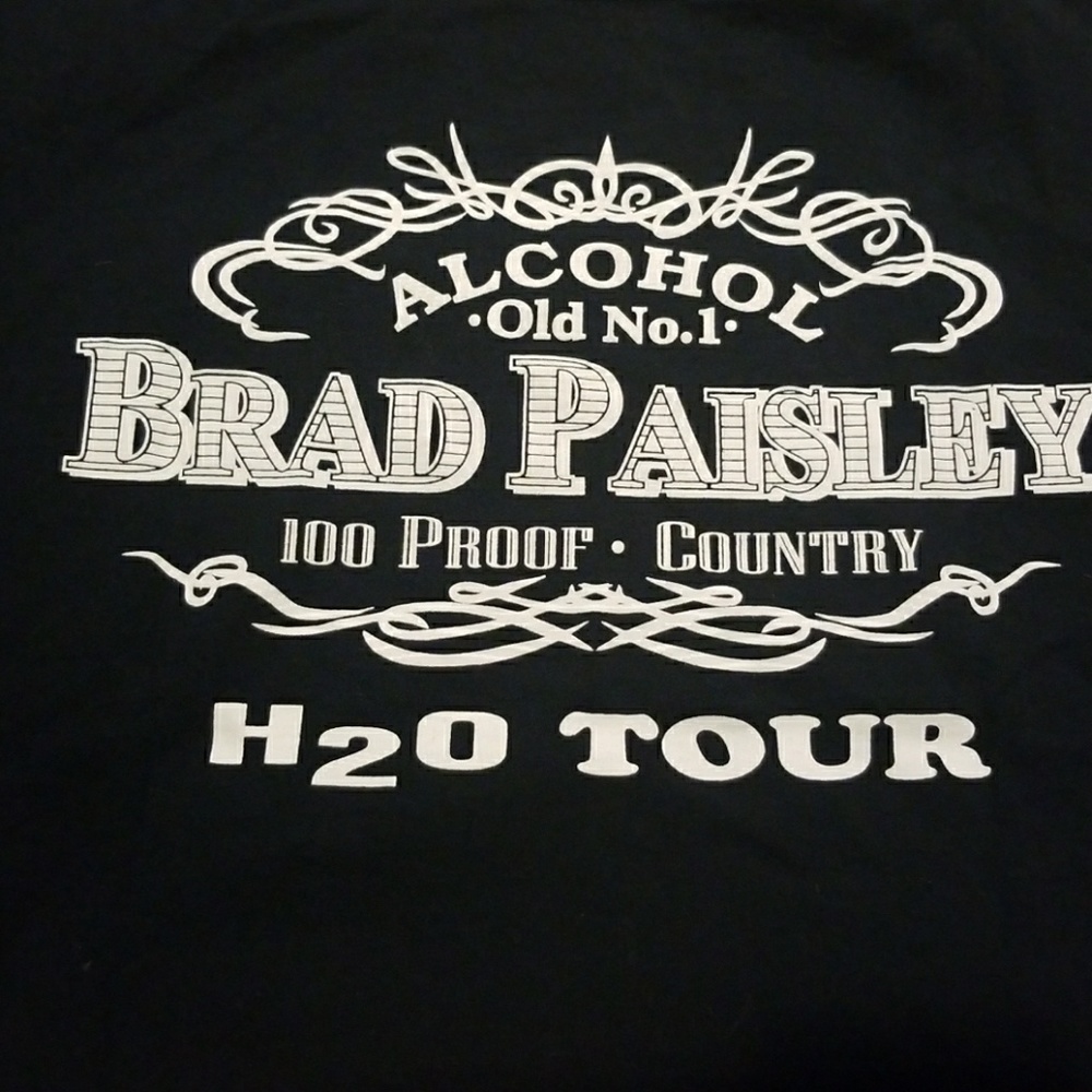 Brad Paisley h2o tour t-shirt